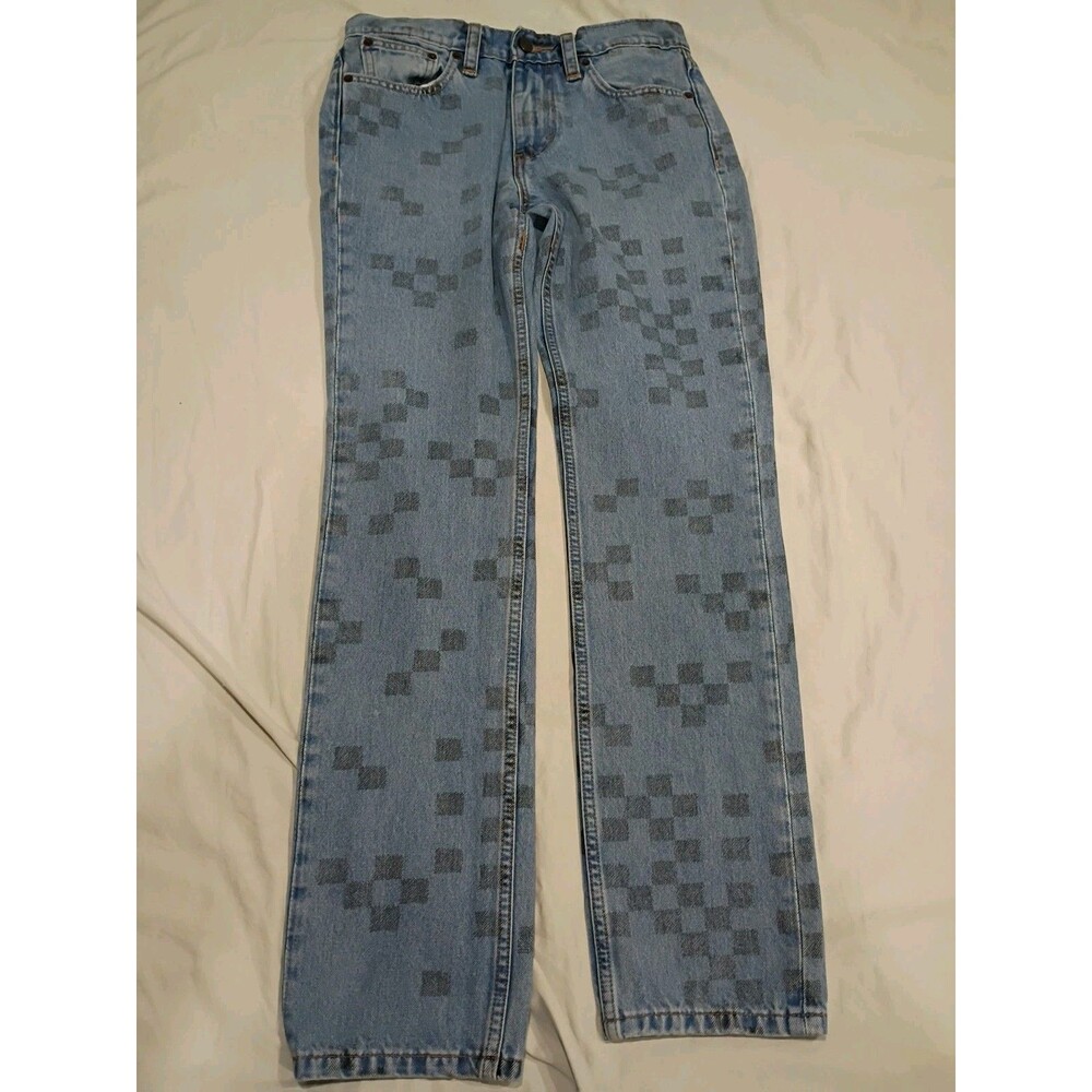 Men's Levi's 511 Slim Fit Bauer Check Skate Jeans Strong Cordura Denim